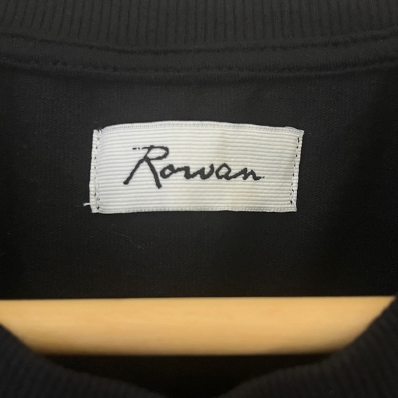 Rowan Estelle Cap-Sleeve Raglan Heritage Tee Shirt Dress Pockets | Black | SZ XS - Picture 10 of 12